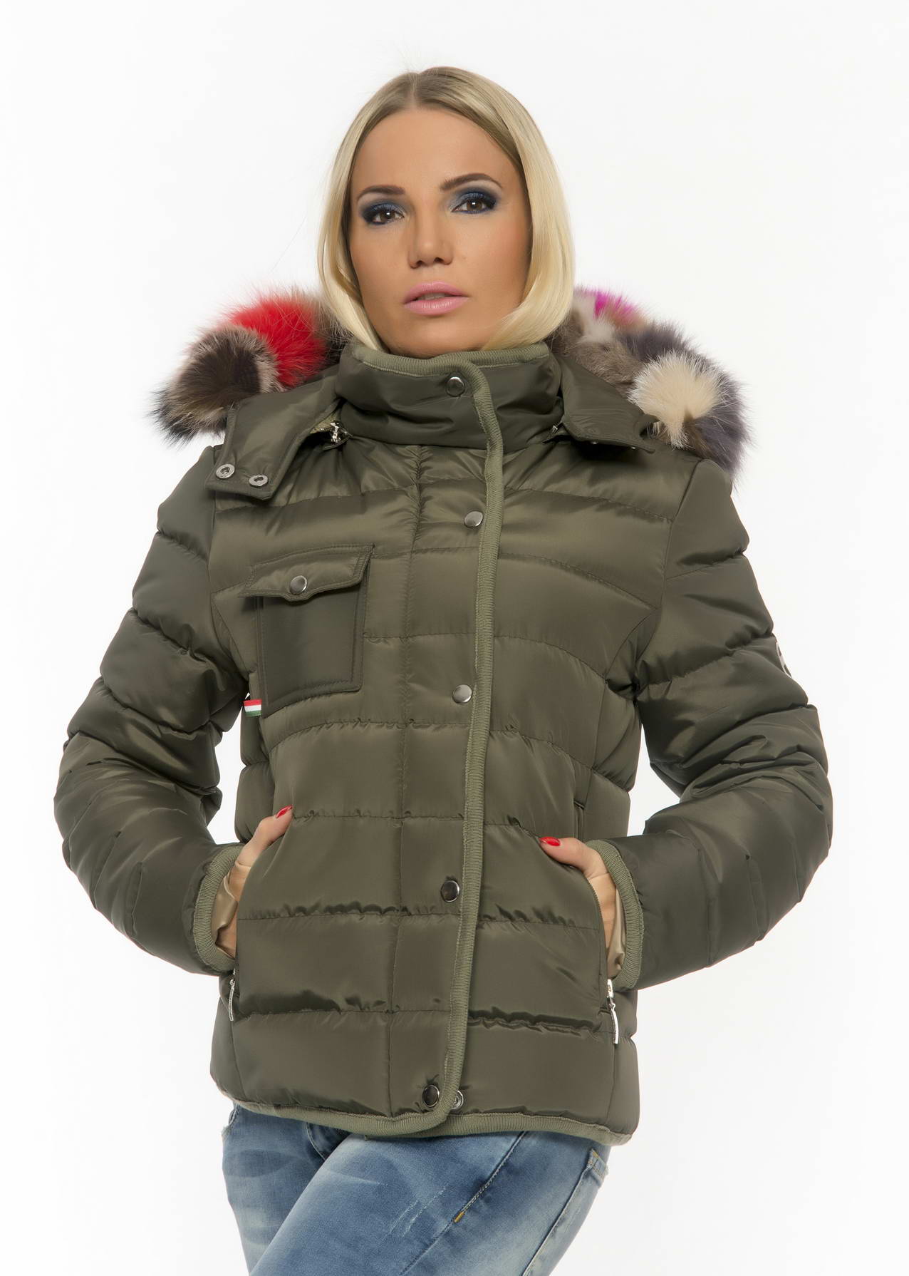 MISSQ DZSEKI VALÓDI SZŐRREL ZÖLD MYMISSFASHION Divat MISSQ KABÁT VALÓDI SZŐRREL I. ZÖLD MYMISSFASHION Divat